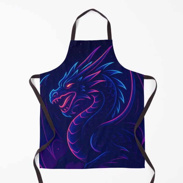 Item preview, Neon Dragon Vaporwave Fantasy Art designed and sold by GolabMagic.