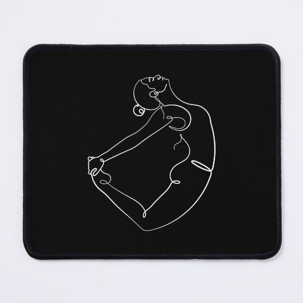 Item preview, White Aesthetic Bow Pose – Dhanurasana – One Line Drawing designed and sold by altandesign.