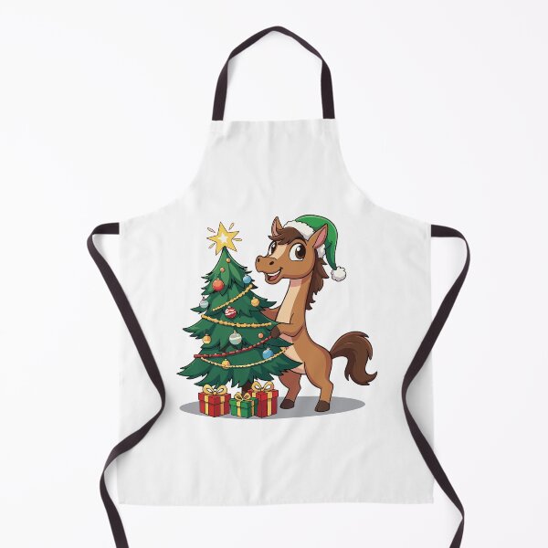 Item preview, 2026 Year of the Horse Christmas Design | Cute Horse with Tree and Gifts | Chinese Zodiac New Year Pony designed and sold by Krasnovaovaova.