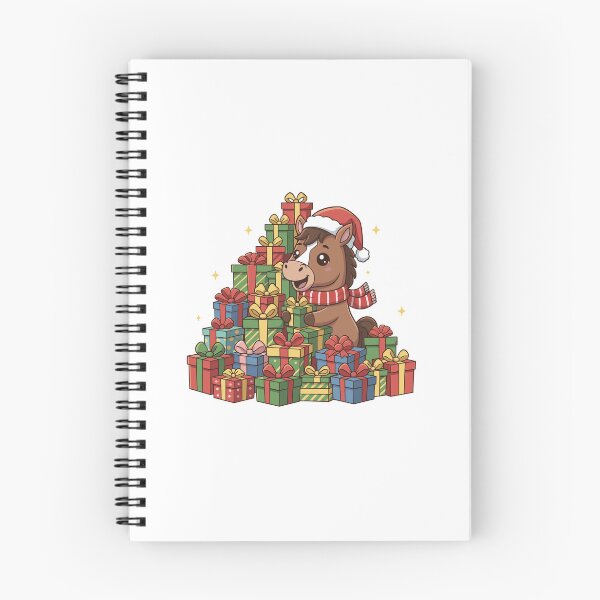 Item preview, 2026 Year of the Horse Christmas Design | Cute Horse with Tree and Gifts | Chinese Zodiac New Year Pony designed and sold by Krasnovaovaova.