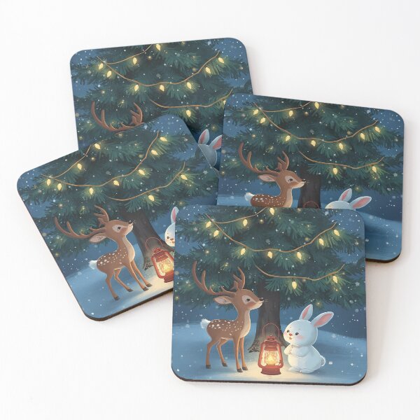 Item preview, Deer and Bunny’s Starlit Christmas Carol designed and sold by WildlifeWhimsy.