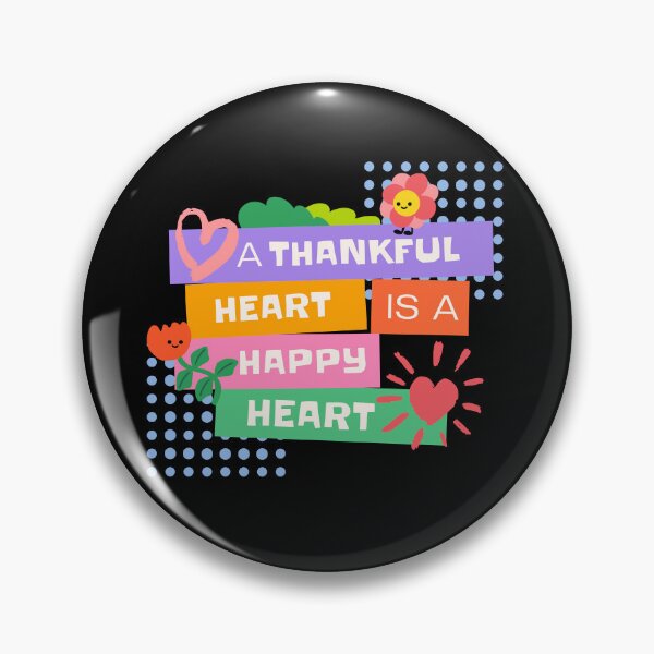 Item preview, A Thankful Heart is a Happy Heart designed and sold by Her Design.