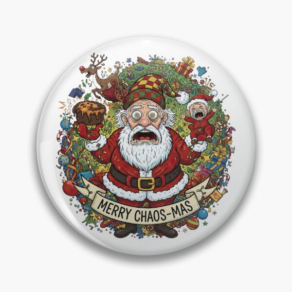 Item preview, ¡Feliz Caos Navideño! Santa Claus gritando y bebé llorando. Divertidas fiestas. designed and sold by zoughlal.