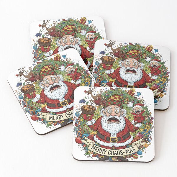 Item preview, Merry Chaos-Mas Screaming Santa and Crying Baby Funny Holiday designed and sold by zoughlal.