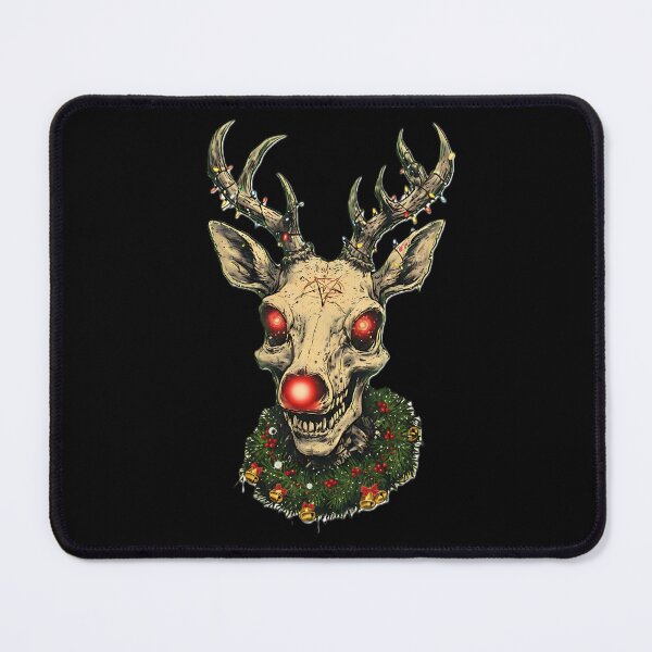 Item preview, Skeletal Rudolph Red Nose Demon Reindeer Dark Xmas designed and sold by CoffinsArt.