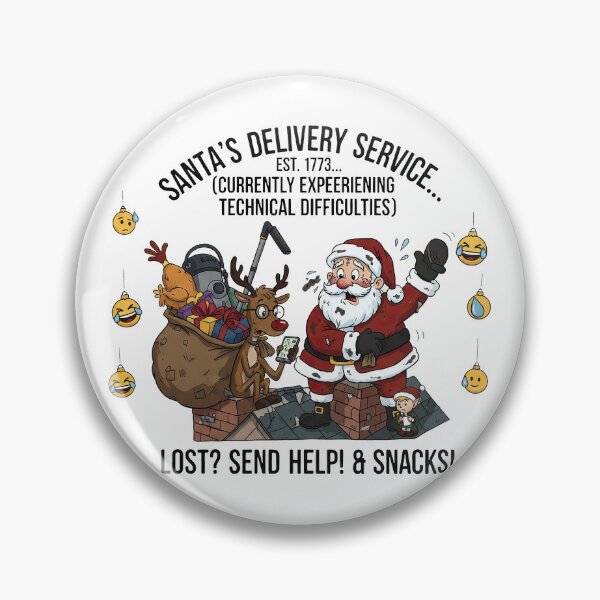Item preview, Santa Delivery Service Technical Difficulties Funny Chimney Fail designed and sold by zoughlal.