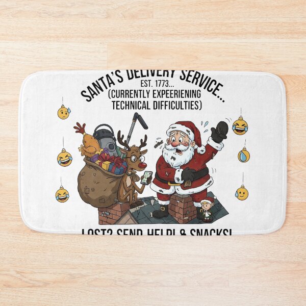Item preview, Santa Delivery Service Technical Difficulties Funny Chimney Fail designed and sold by zoughlal.
