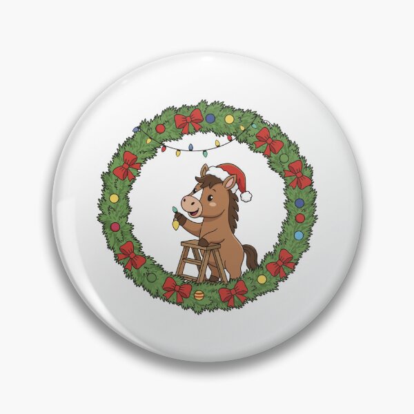 Item preview, 2026 Year of the Horse Christmas Design | Cute Horse with Tree and Gifts | Chinese Zodiac New Year Pony designed and sold by Krasnovaovaova.
