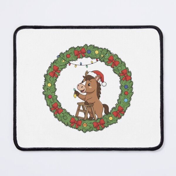 Item preview, 2026 Year of the Horse Christmas Design | Cute Horse with Tree and Gifts | Chinese Zodiac New Year Pony designed and sold by Krasnovaovaova.