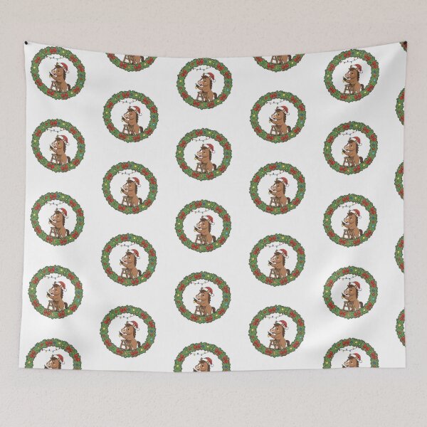Item preview, 2026 Year of the Horse Christmas Design | Cute Horse with Tree and Gifts | Chinese Zodiac New Year Pony designed and sold by Krasnovaovaova.