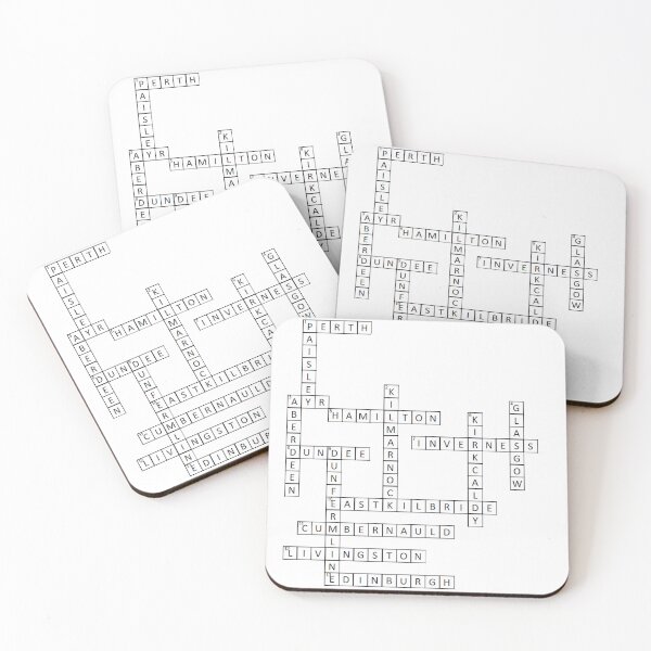 Item preview, Scottish Cities Crossword Gift - Scotland Geography Puzzle designed and sold by Loom on the Loch.