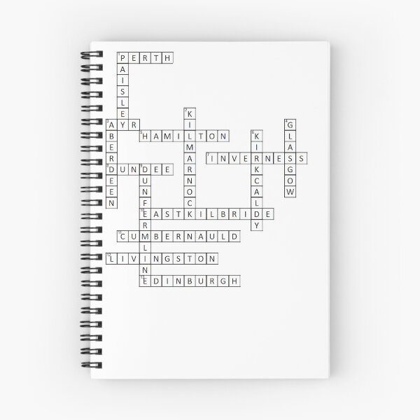 Item preview, Scottish Cities Crossword Gift - Scotland Geography Puzzle designed and sold by Loom on the Loch.