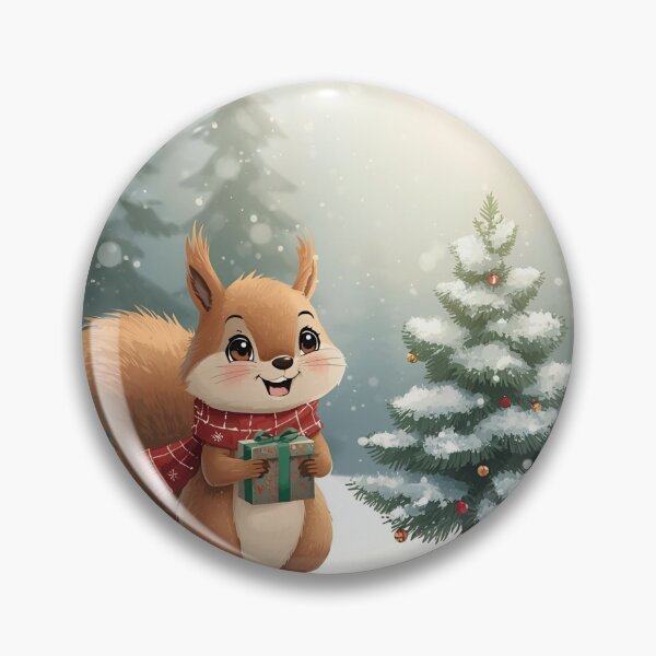 Item preview, Joyful Squirrel’s Christmas Morning in the Forest designed and sold by WildlifeWhimsy.
