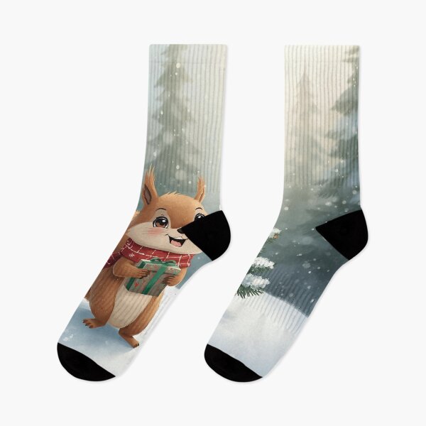 Item preview, Joyful Squirrel’s Christmas Morning in the Forest designed and sold by WildlifeWhimsy.