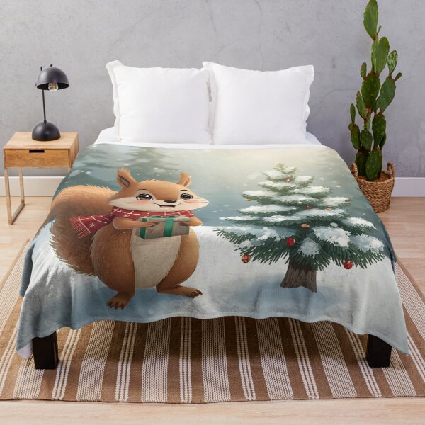 Item preview, Joyful Squirrel’s Christmas Morning in the Forest designed and sold by WildlifeWhimsy.
