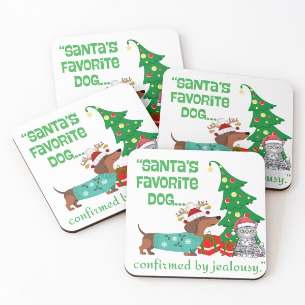 Item preview, “Santa’s Favorite Dog… confirmed by jealousy — Christmas Dog & Cat Lights | All Profits to Homeless Animals” designed and sold by clickandmagic.