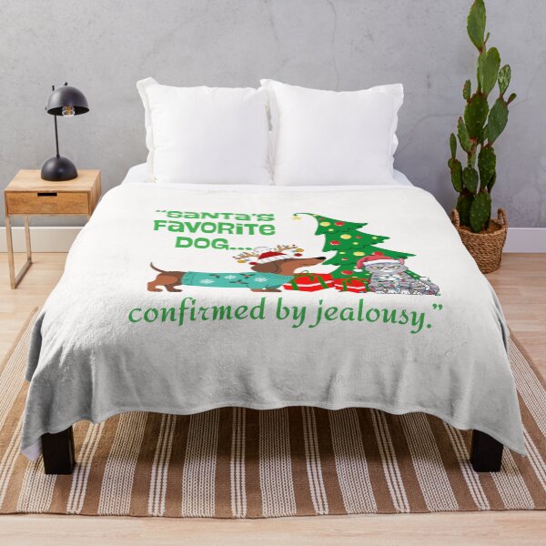 Item preview, “Santa’s Favorite Dog… confirmed by jealousy — Christmas Dog & Cat Lights | All Profits to Homeless Animals” designed and sold by clickandmagic.