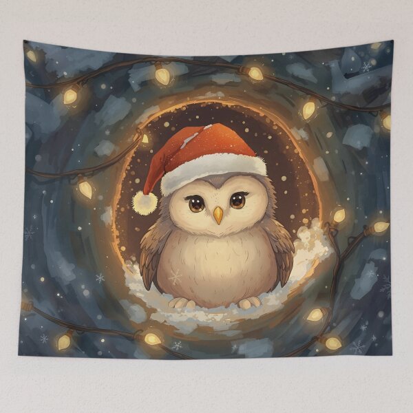 Item preview, Santa Owl’s Cozy Christmas Nest designed and sold by WildlifeWhimsy.