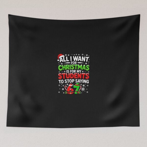 Item preview, Funny Teacher Christmas 6 7 Meme Students Saying Six Seven designed and sold by cawtoon.