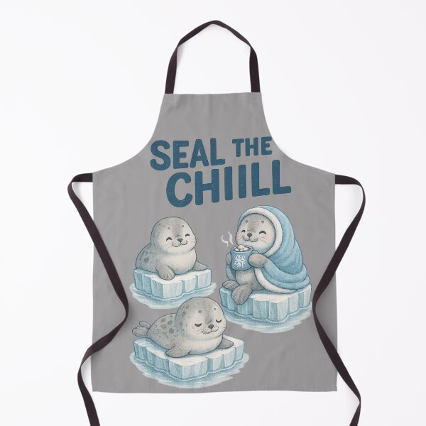 Item preview, Cozy Cartoon Seals on Winter Ice designed and sold by Mindful56.