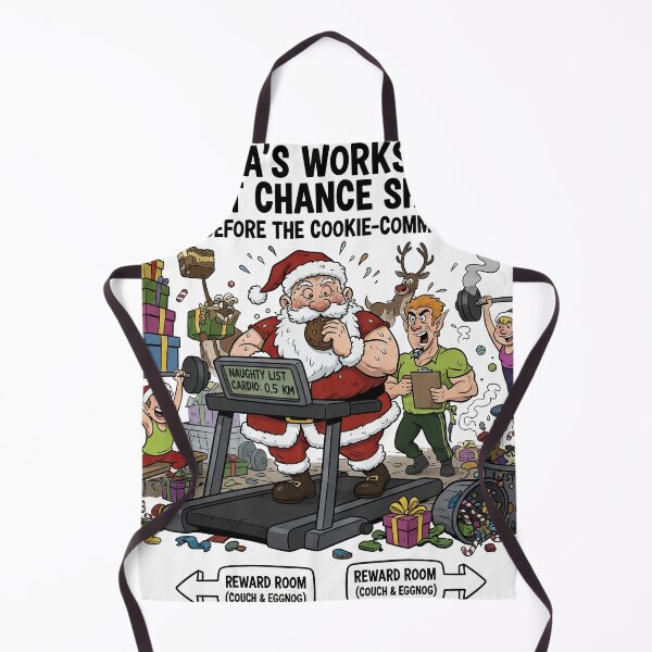 Item preview, Santa's Workshop Last Chance Shred Before the Cookie Comma Funny designed and sold by zoughlal.