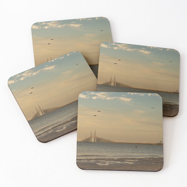 Item preview, The Sunshine Skyway Bridge stretches gracefully across Tampa Bay at dawn designed and sold by EyezWatchin.