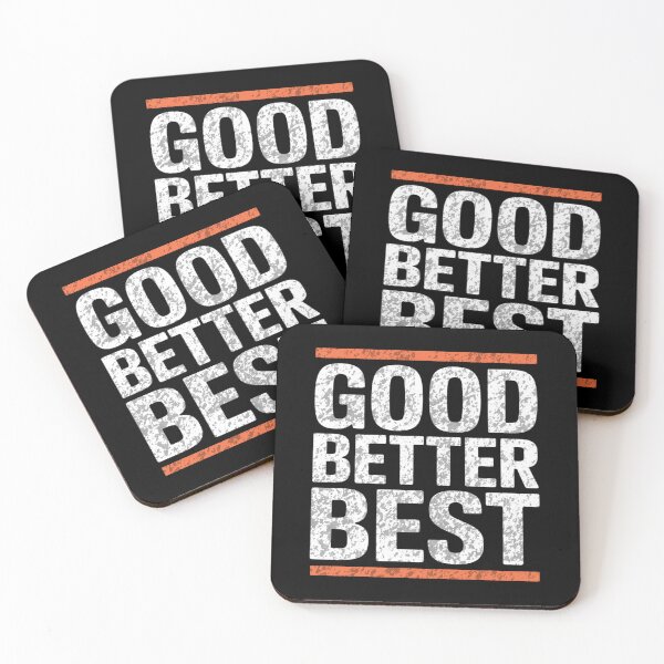 Item preview, Good Better Best Motivational Typography designed and sold by FreshVibe Prints.