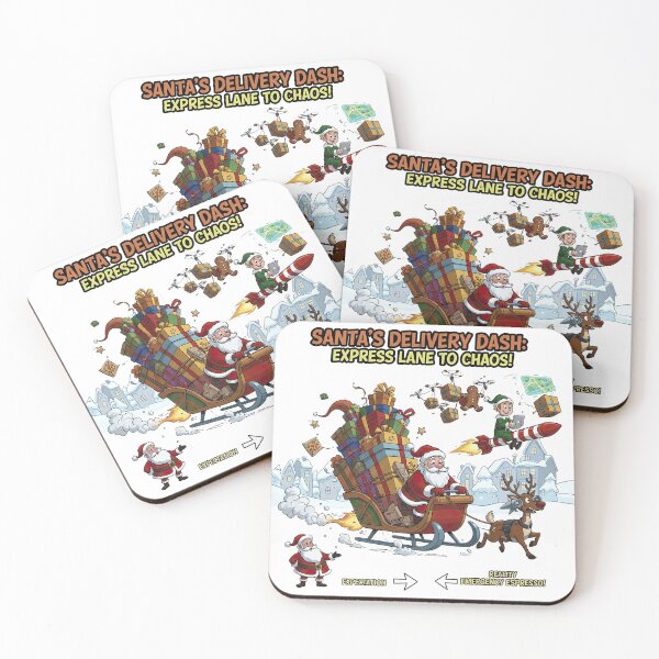 Item preview, Santa Delivery Dash Expectations vs Reality Emergency Espresso designed and sold by zoughlal.