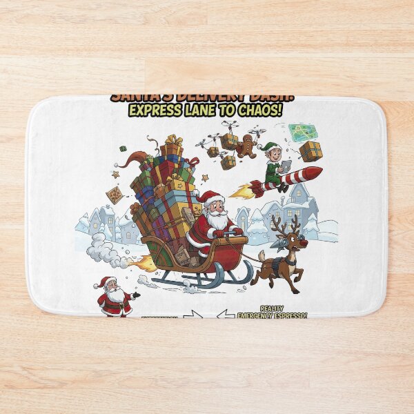 Item preview, Santa Delivery Dash Expectations vs Reality Emergency Espresso designed and sold by zoughlal.