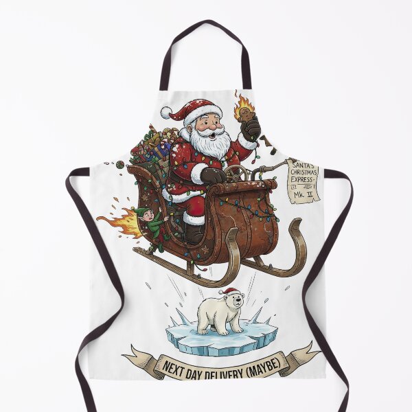 Item preview, Santa's Christmas Express Mk II Next Day Delivery Maybe Polar Bear designed and sold by zoughlal.