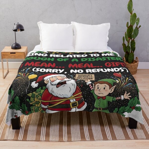 Item preview, World's Okayest Relative Sorry No Refunds Funny Christmas Disaster designed and sold by zoughlal.