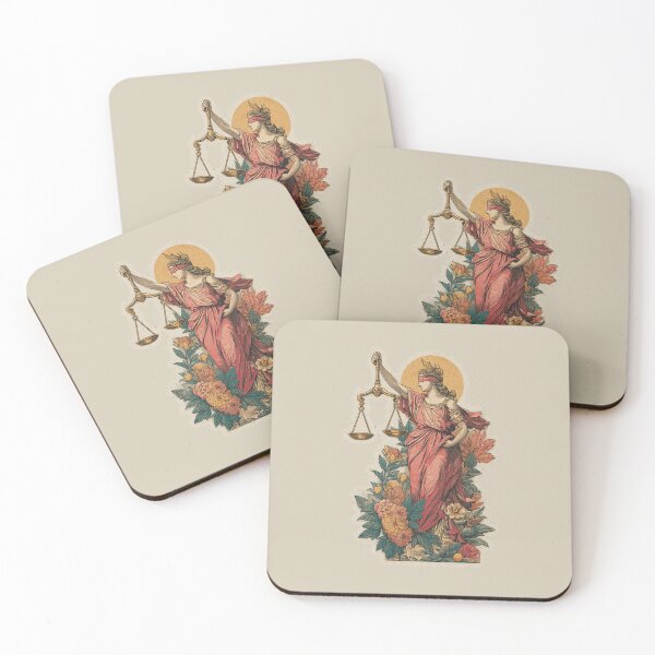 Item preview, Lady Justice Botanical Illustration – Vintage Balance & Harmony Art designed and sold by Yogabyadeola.