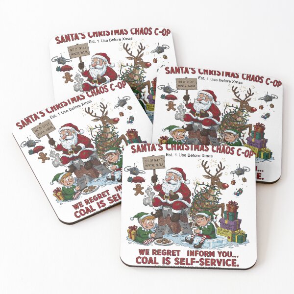 Item preview, Santa's Chaos C-OP Coal is Self-Service Mental Break Funny designed and sold by zoughlal.