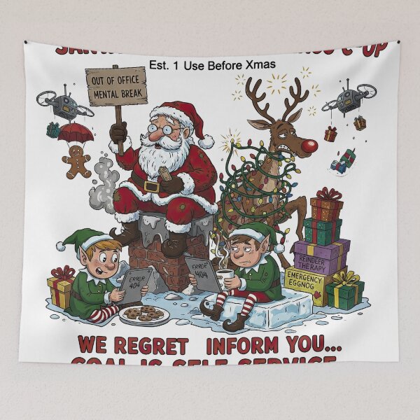 Item preview, Santa's Chaos C-OP Coal is Self-Service Mental Break Funny designed and sold by zoughlal.