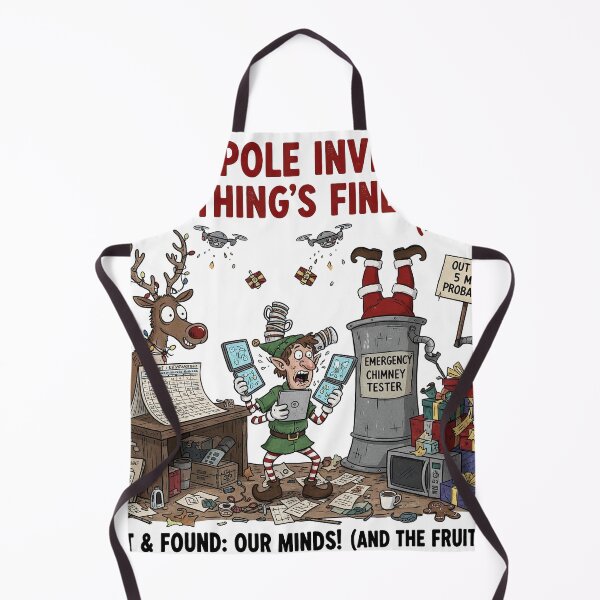 Item preview, North Pole Inventory Everything's Fine Mostly Funny Elf Stress designed and sold by zoughlal.
