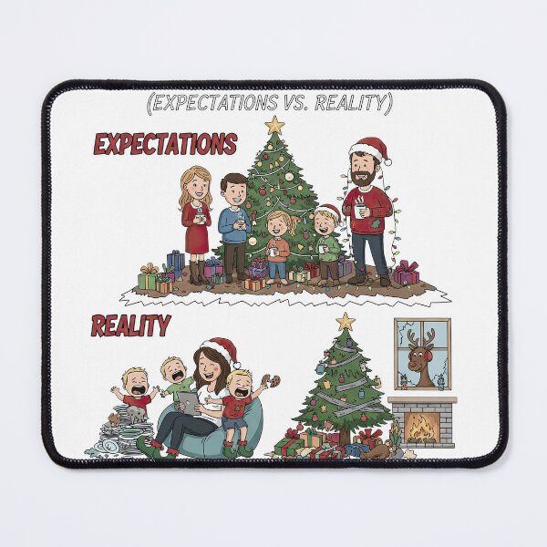 Item preview, Family Christmas Expectations vs Reality Merry Chaos Funny Holiday designed and sold by zoughlal.