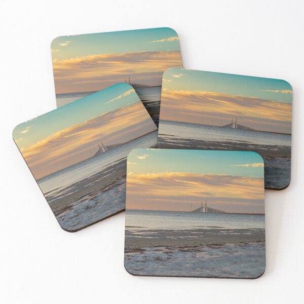 Item preview, The Sunshine Skyway Bridge stretches gracefully across Tampa Bay at dawn designed and sold by EyezWatchin.