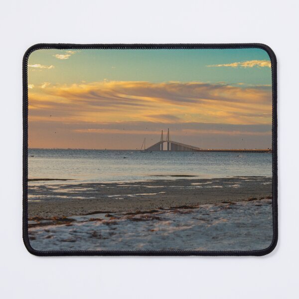 Item preview, The Sunshine Skyway Bridge stretches gracefully across Tampa Bay at dawn designed and sold by EyezWatchin.