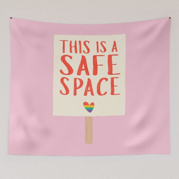 Item preview, This Is A Safe Space Sign designed and sold by peachkeen88.
