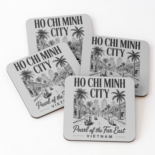 Item preview, Ho Chi Minh City Vietnam Skyline Modern Travel Art designed and sold by FreshVibe Prints.