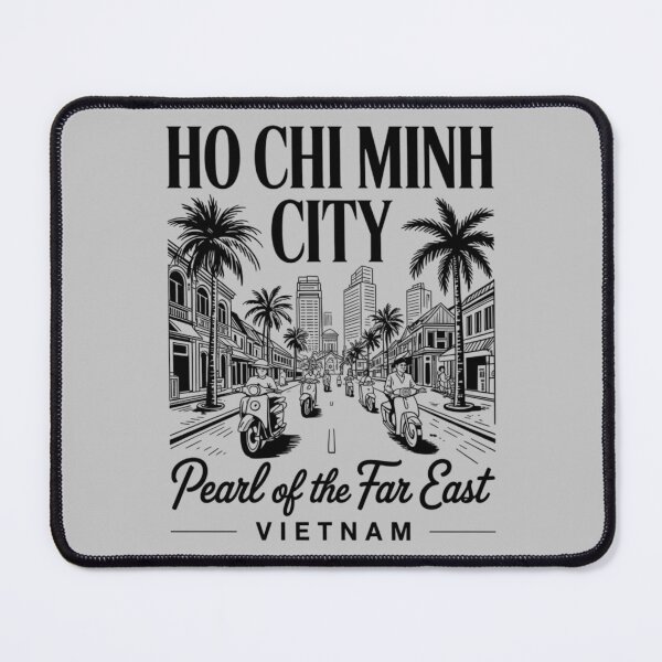 Item preview, Ho Chi Minh City Vietnam Skyline Modern Travel Art designed and sold by FreshVibe Prints.