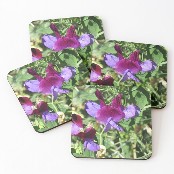 Item preview, Dark purple sweet peas designed and sold by greentiger1.