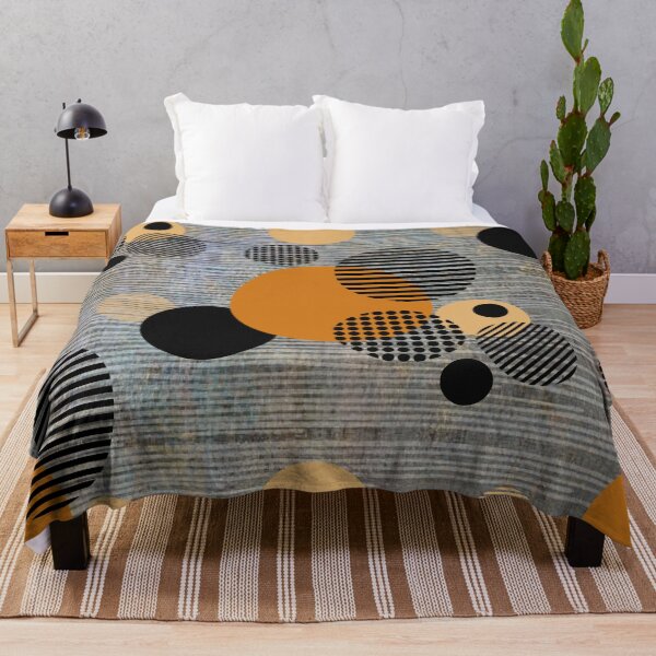 Item preview, Retro Danish Modern Texture Circles  designed and sold by RetroMaggie.