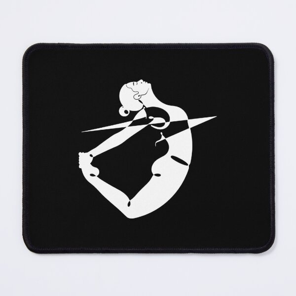 Item preview, White Aesthetic Bow Pose – Dhanurasana – Shadow Art designed and sold by altandesign.