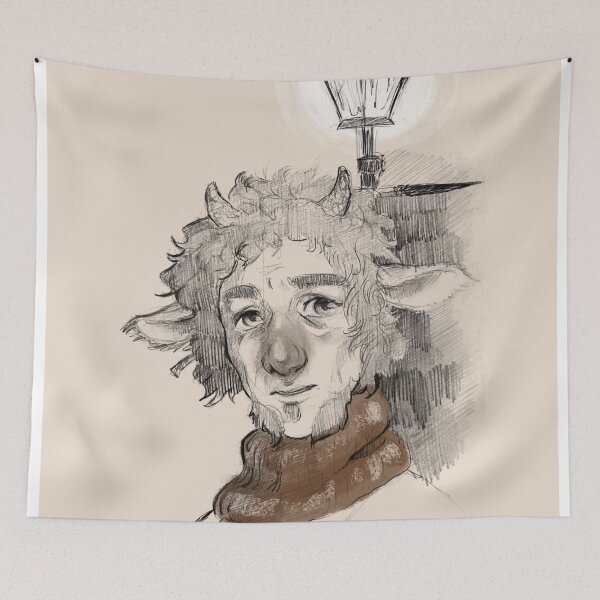 Item preview, Cozy Winter Faun – Warm Christmas Fantasy Art designed and sold by DanniDan.