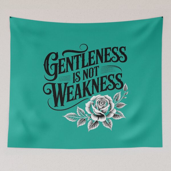 Item preview, Gentleness Is Not Weakness – Empowering Quote Design designed and sold by TextMood.