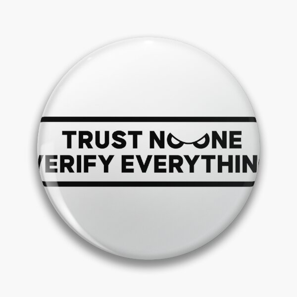 Item preview, Trust No One. Verify Everything. Philosophy Sticker designed and sold by egregstudio.