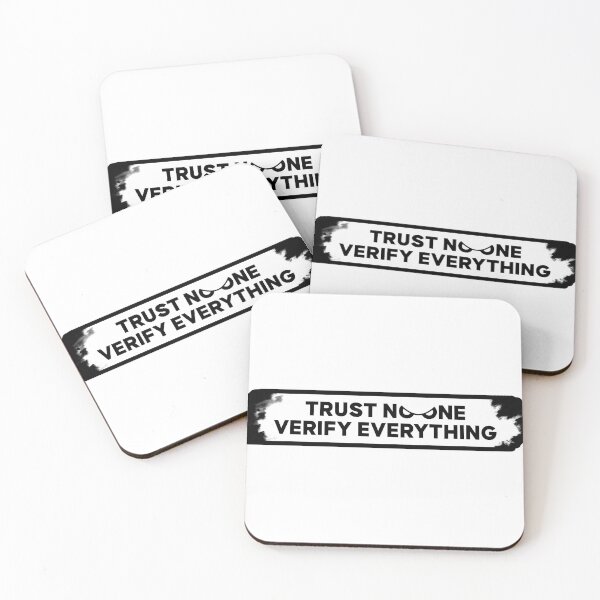Item preview, Trust No One. Verify Everything. Philosophy Sticker designed and sold by egregstudio.