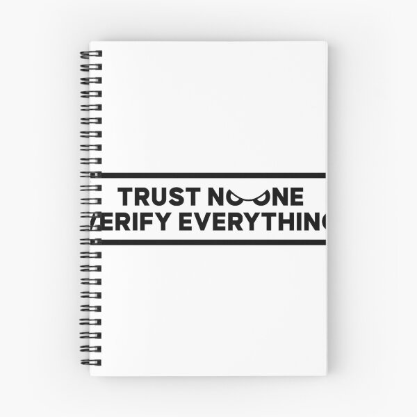 Item preview, Trust No One. Verify Everything. Philosophy Sticker designed and sold by egregstudio.