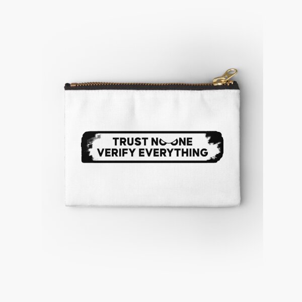 Item preview, Trust No One. Verify Everything. Philosophy Sticker designed and sold by egregstudio.